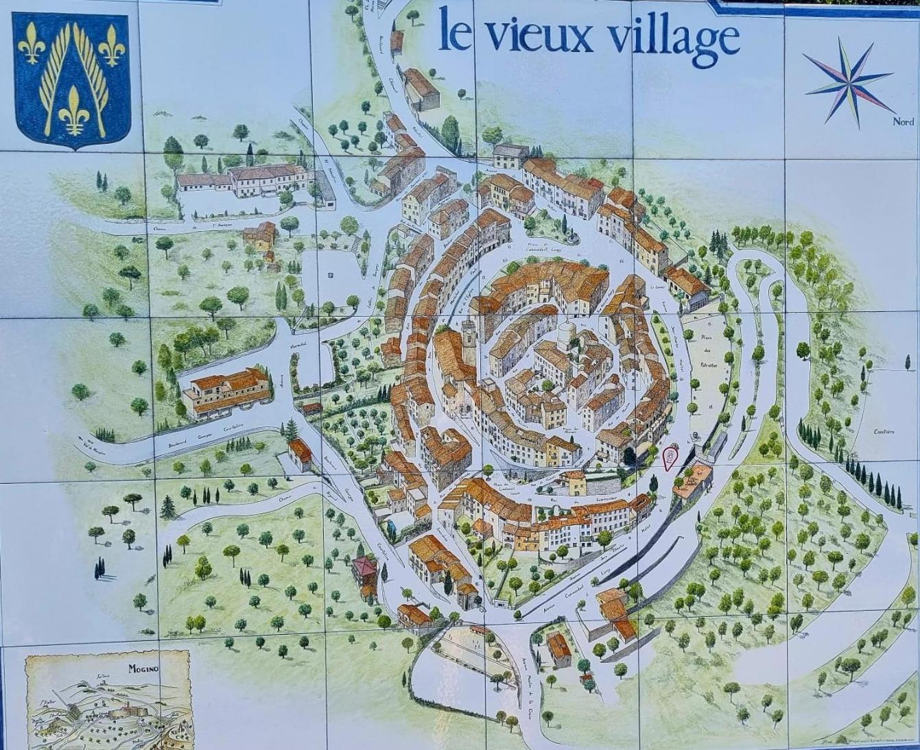 Townhouse Mougins In The Old Village, Fantastic View, Sea And Mountains Exterior foto